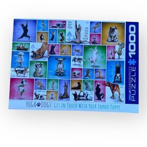 Eurographics Yoga Dogs images 1000-piece jigsaw puzzle game 100% complete